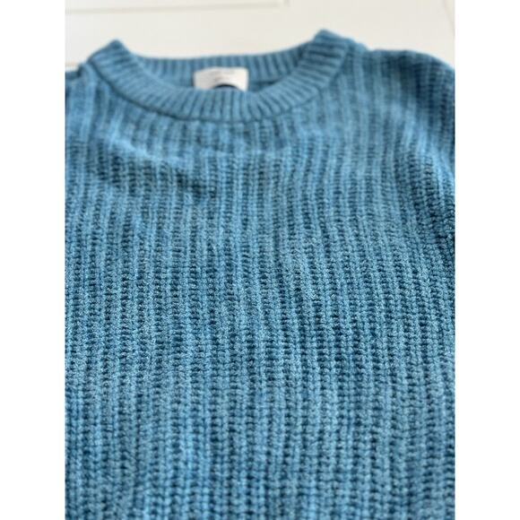 Aritzia Wilfred Blue Knit Sweater Long Sleeve Size Small S - Picture 2 of 5
